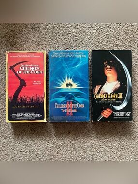 Children of the Corn 1,2,3 | Horror 3 VHS Bundle Lot | Stephen King